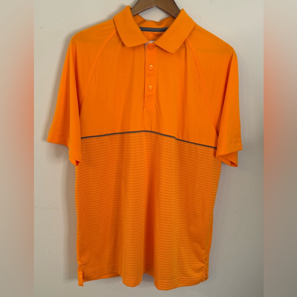 Cutter & Buck Orange short sleeve golf polo SZ LG